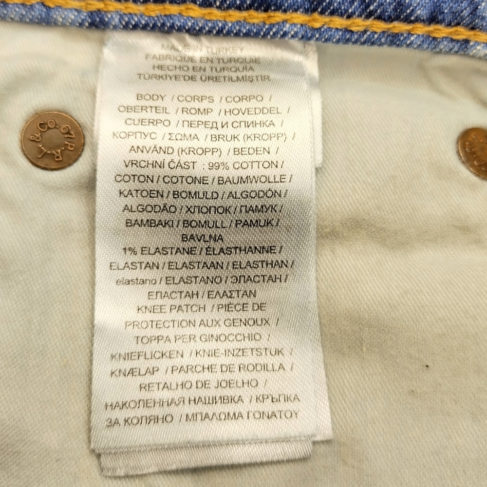 Ralph Lauren Light Blue Skinny Jeans with Tan Knee Patches - Picture 13 of 15